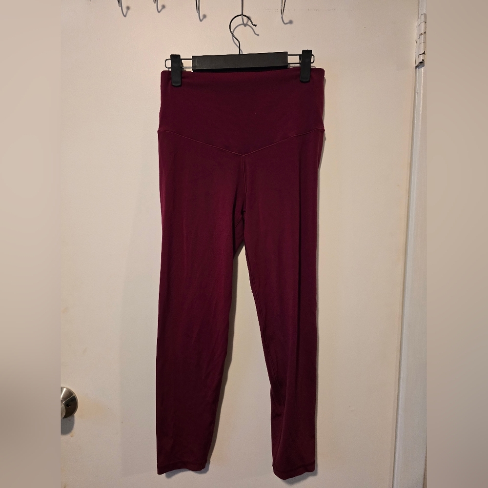 Aerie Chill Play Move Red/Maroon High Waisted Leggings